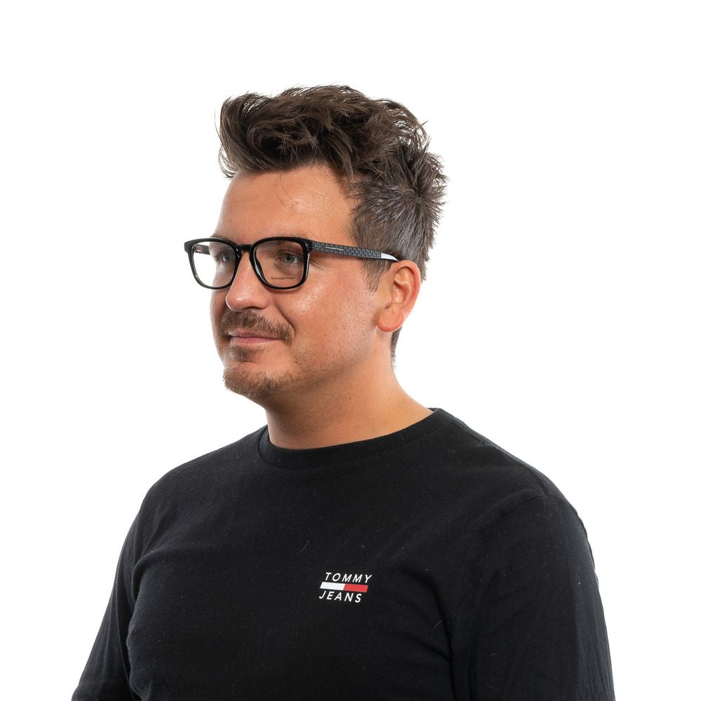 Ermenegildo Zegna Schwarze Kunststoffbrille (Gestell)
