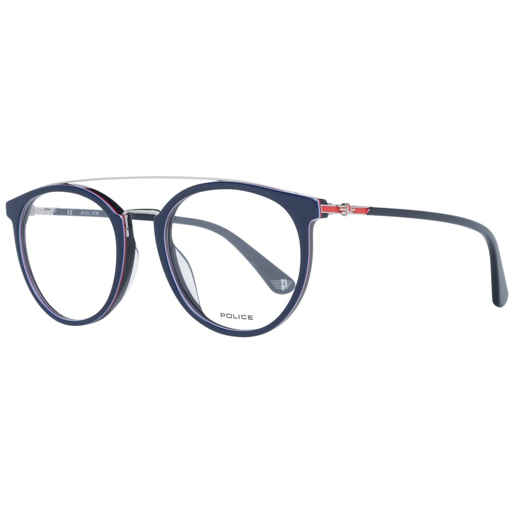 Police Blaue Brille aus Metall & Kunststoff (Fassung)