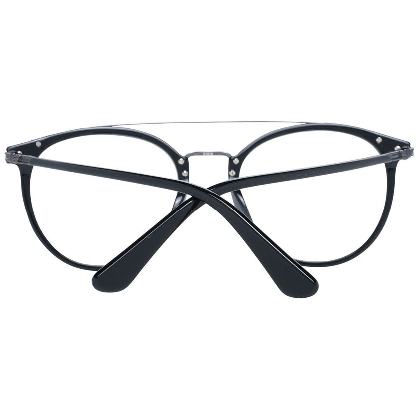 Police Brille aus schwarzem Metall & Kunststoff (Gestell)