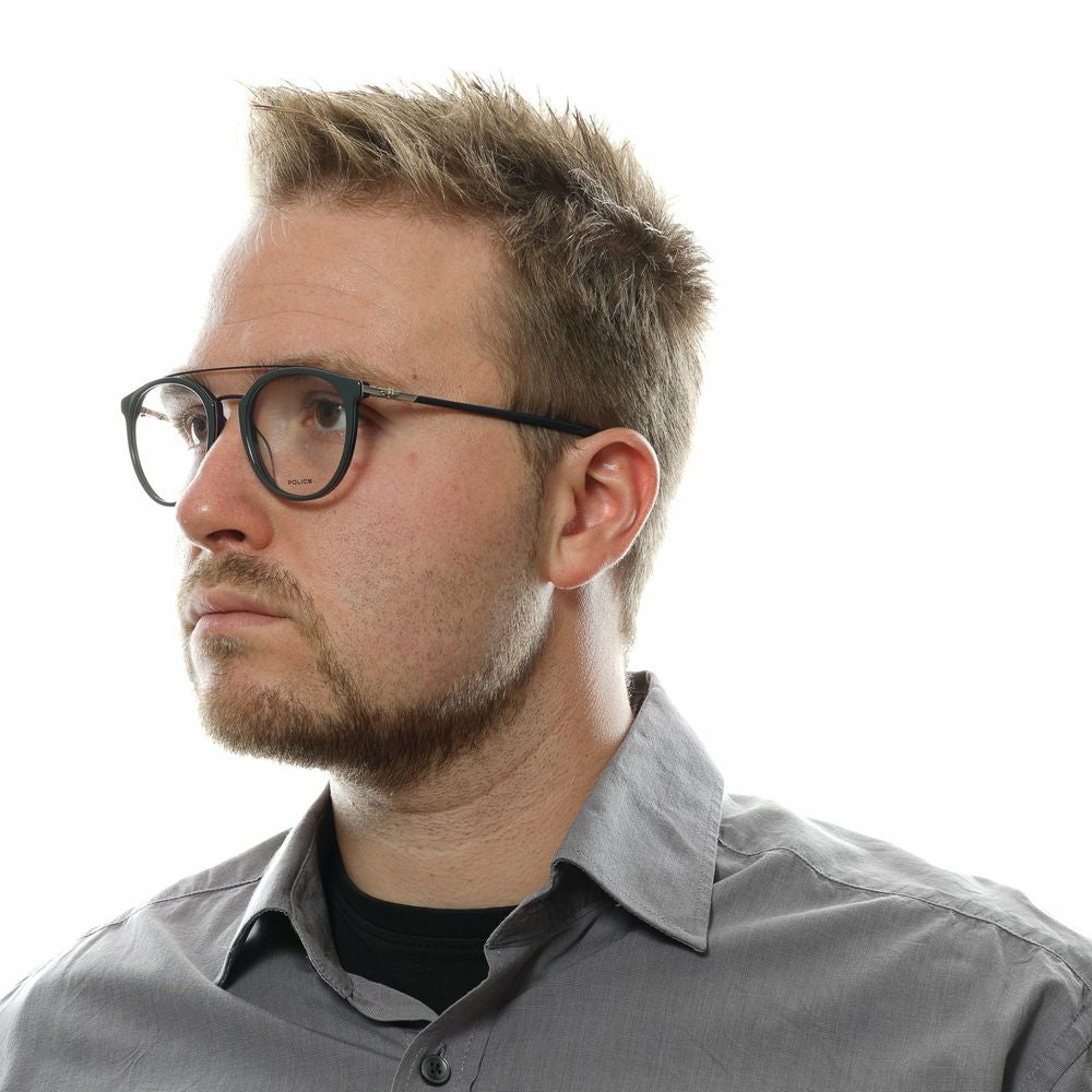 Police Grau-Metallische & Kunststoff-Brille (Gestell)