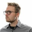 Police Grau-Metallische & Kunststoff-Brille (Gestell)