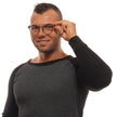 Ermenegildo Zegna Bronze-Titanium Herrenbrille mit rundem Vollrandrahmen und Kunststoff-Demogläsern