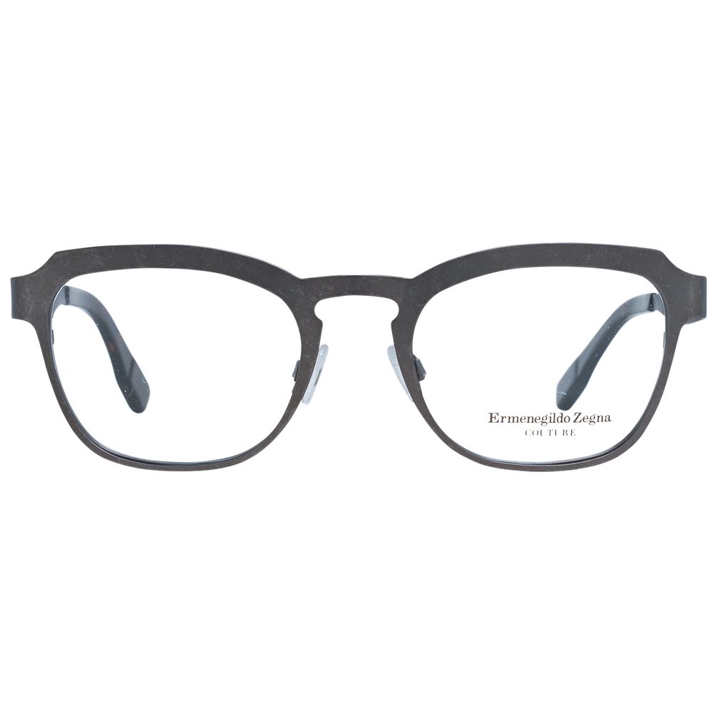Ermenegildo Zegna Graue Titan-Brillenfassung