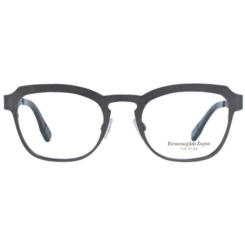 Ermenegildo Zegna Graue Titan-Brillenfassung
