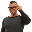 Ermenegildo Zegna Schwarze Kunststoffbrille (Gestell)