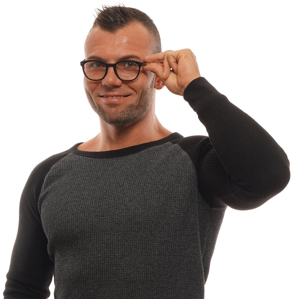 Ermenegildo Zegna Schwarze Kunststoffbrille (Gestell)