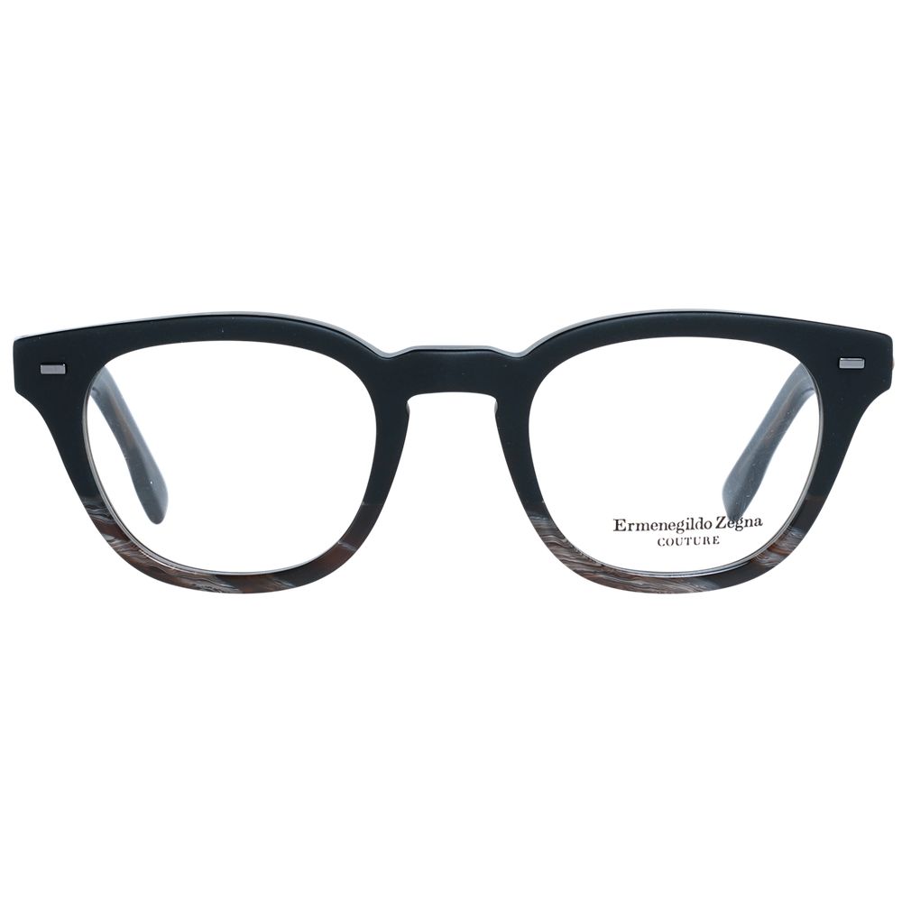 Ermenegildo Zegna Schwarze Kunststoffbrille (Gestell)