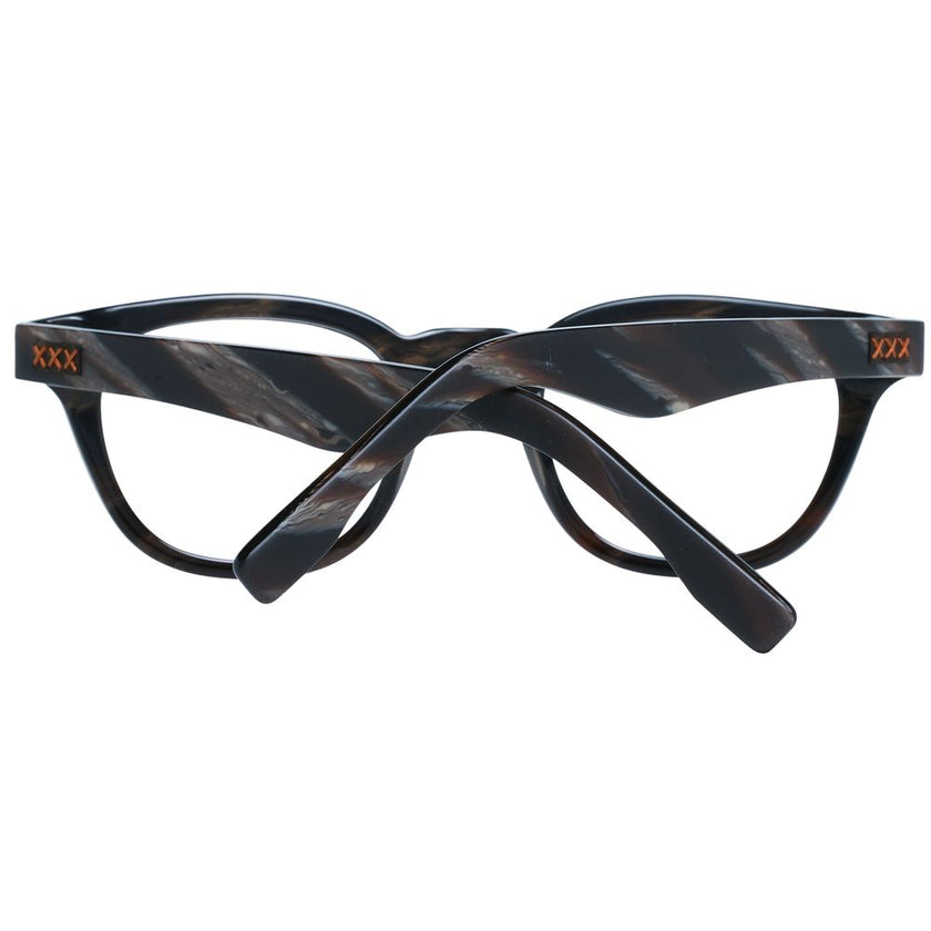 Ermenegildo Zegna Schwarze Kunststoffbrille (Gestell)