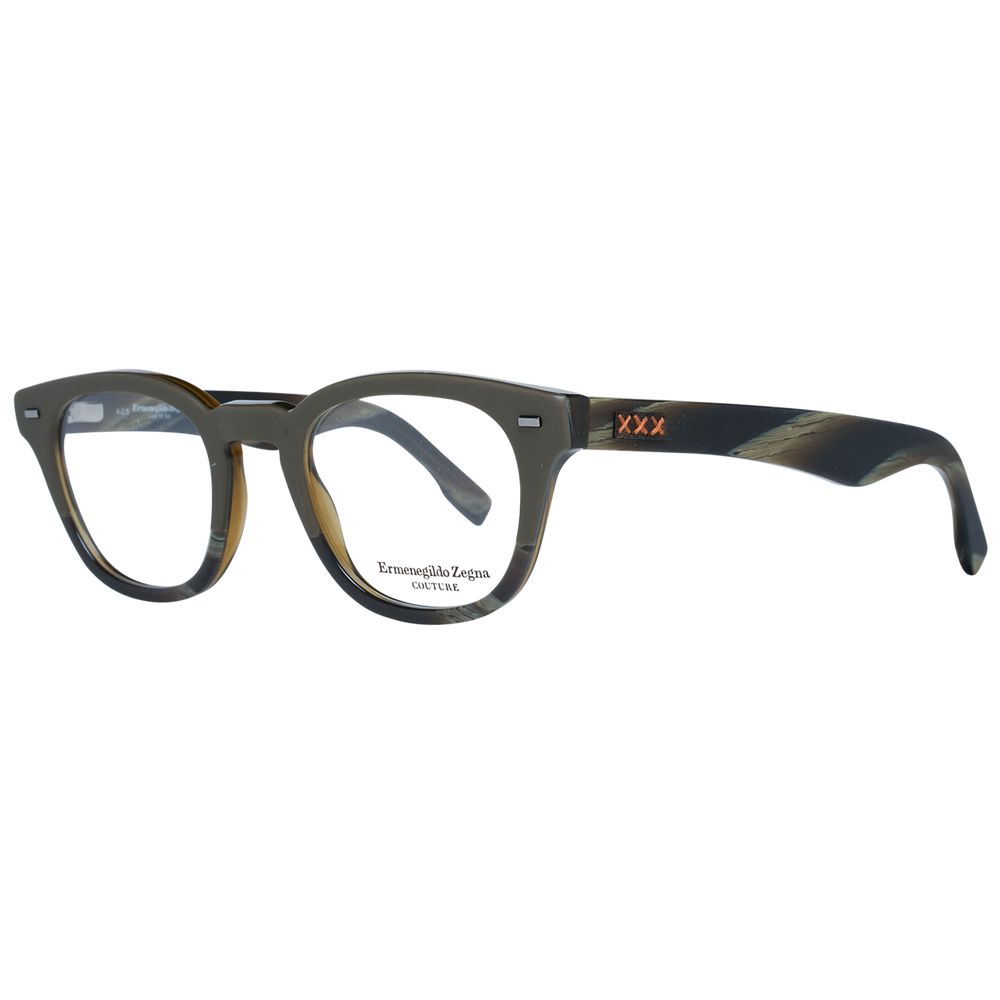 Ermenegildo Zegna Olivgrüne Kunststoffbrille (Fassung)