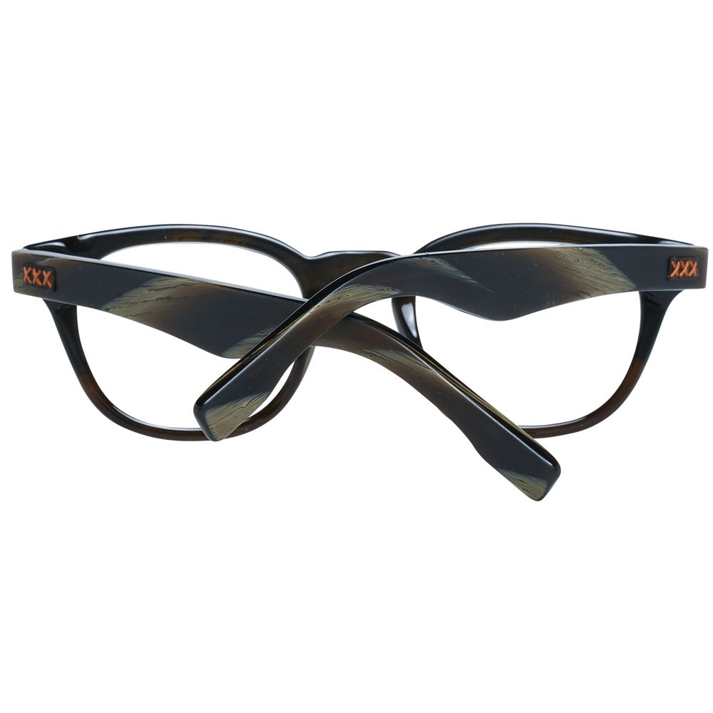 Ermenegildo Zegna Olivgrüne Kunststoffbrille (Fassung)