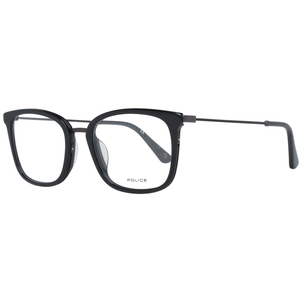 Police Brille aus schwarzem Metall & Kunststoff (Gestell)
