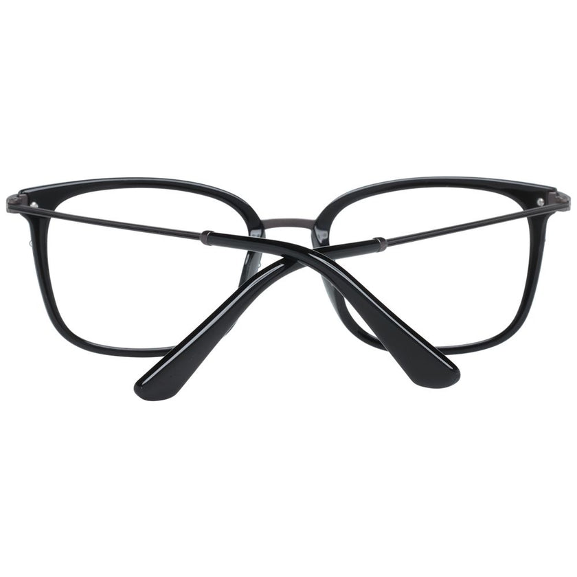 Police Brille aus schwarzem Metall & Kunststoff (Gestell)