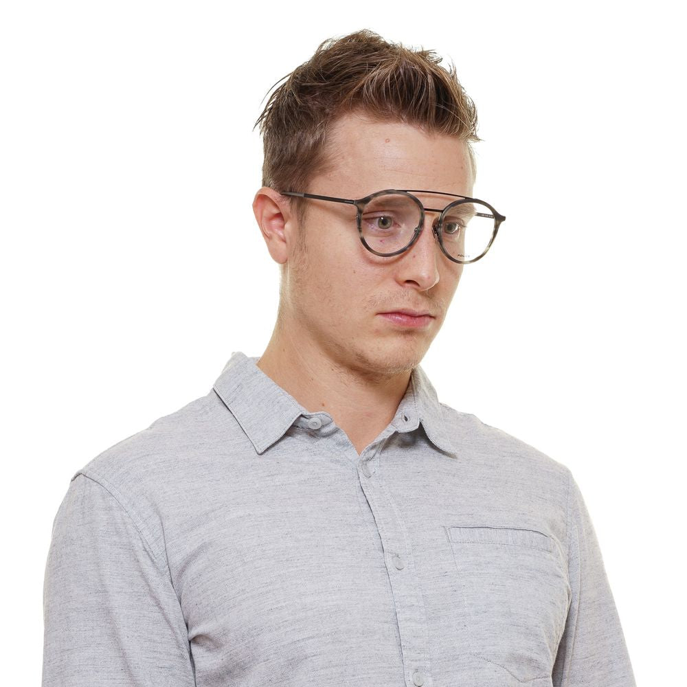 Police Grau-Metallische & Kunststoff-Brille (Gestell)