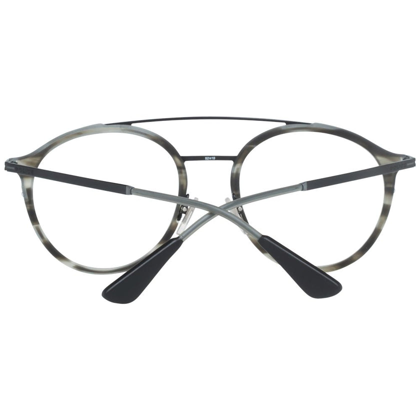 Police Grau-Metallische & Kunststoff-Brille (Gestell)