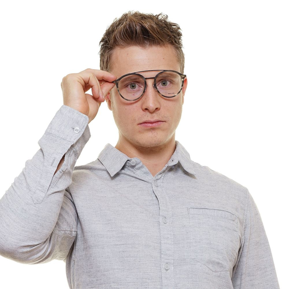 Police Grau-Metallische & Kunststoff-Brille (Gestell)