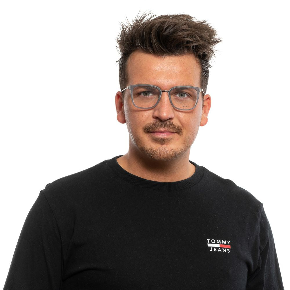 Police Grau-Metallische & Kunststoff-Brille (Gestell)