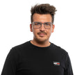 Police Grau-Metallische & Kunststoff-Brille (Gestell)