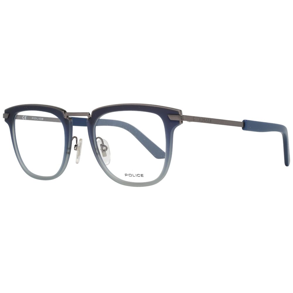 Police Blaue Brille aus Metall & Kunststoff (Fassung)