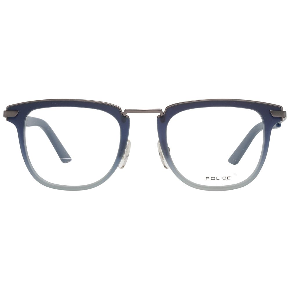 Police Blaue Brille aus Metall & Kunststoff (Fassung)