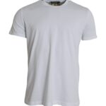 Dolce & Gabbana weißes Baumwoll-T-Shirt mit Rundhalsausschnitt und kurzen Ärmeln