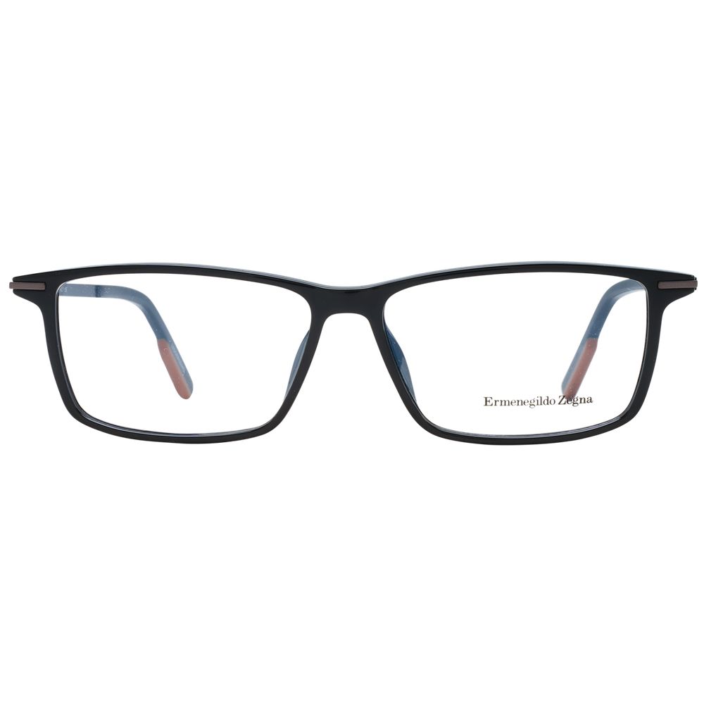 Ermenegildo Zegna Schwarze Kunststoffbrille (Gestell)