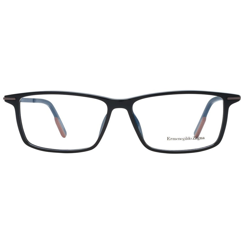 Ermenegildo Zegna Schwarze Kunststoffbrille (Gestell)