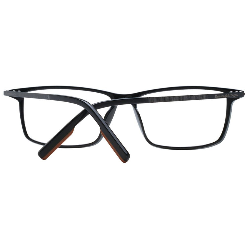 Ermenegildo Zegna Schwarze Kunststoffbrille (Gestell)