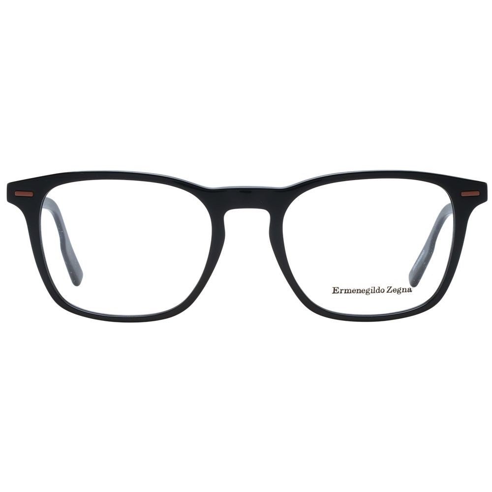 Ermenegildo Zegna Schwarze Kunststoffbrille (Gestell)