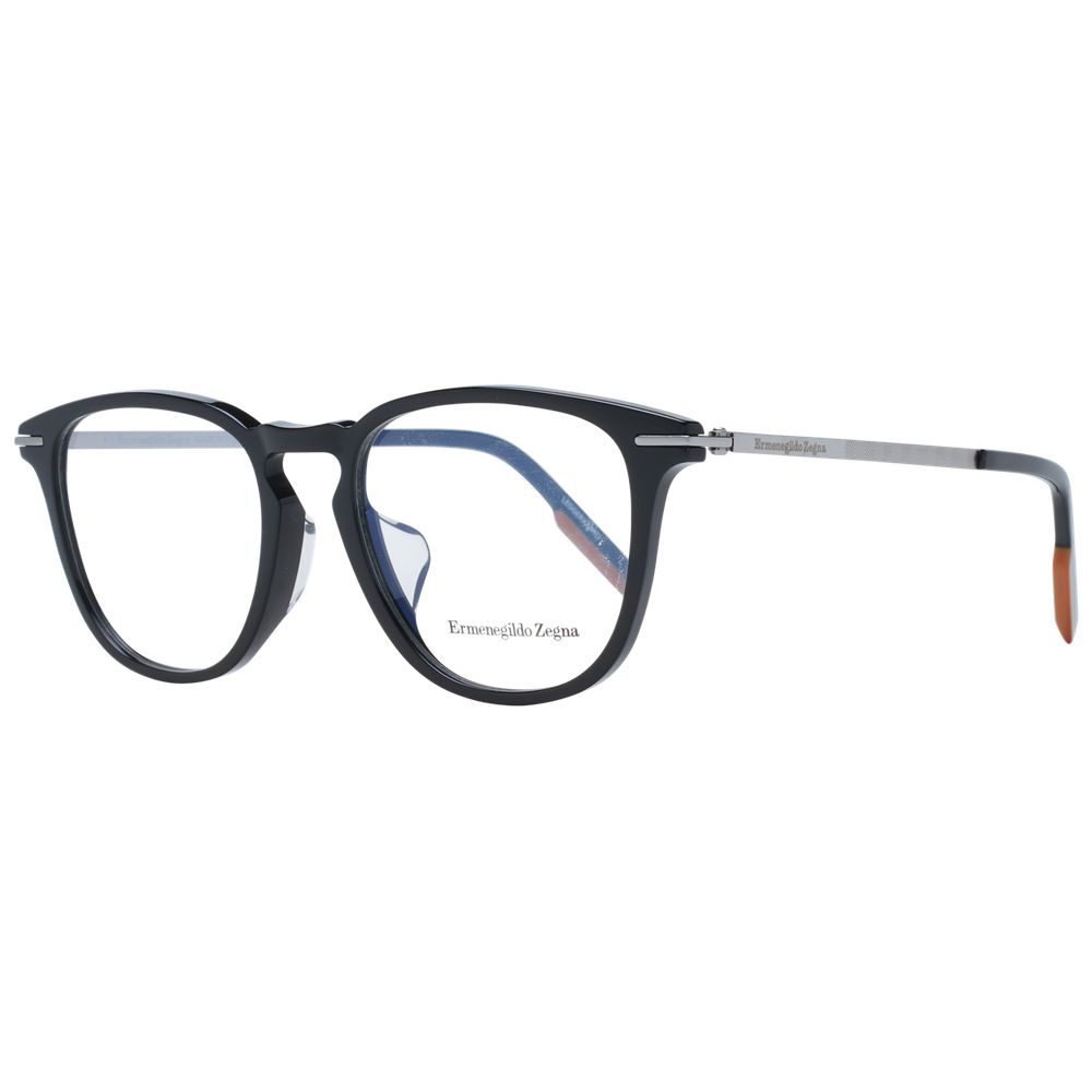 Ermenegildo Zegna Schwarze Kunststoffbrille (Gestell)