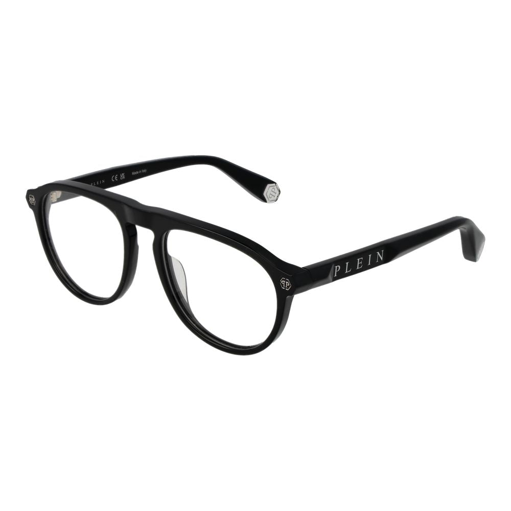 Philipp Plein Glasses with Black Cellulose Acetate Frames