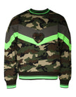 Dolce & Gabbana Mehrfarbiger Camouflage-Sweatshirt-Pullover