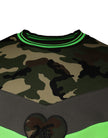 Dolce & Gabbana Mehrfarbiger Camouflage-Sweatshirt-Pullover