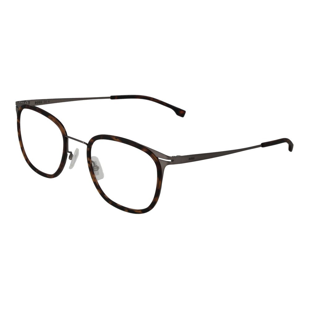 Hugo Boss Braune Edelstahl-Brille (Gestelle)