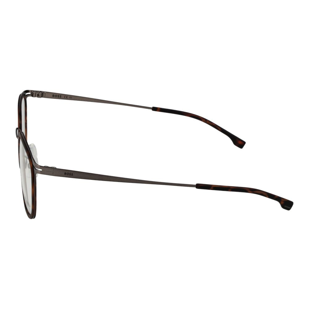 Hugo Boss Braune Edelstahl-Brille (Gestelle)