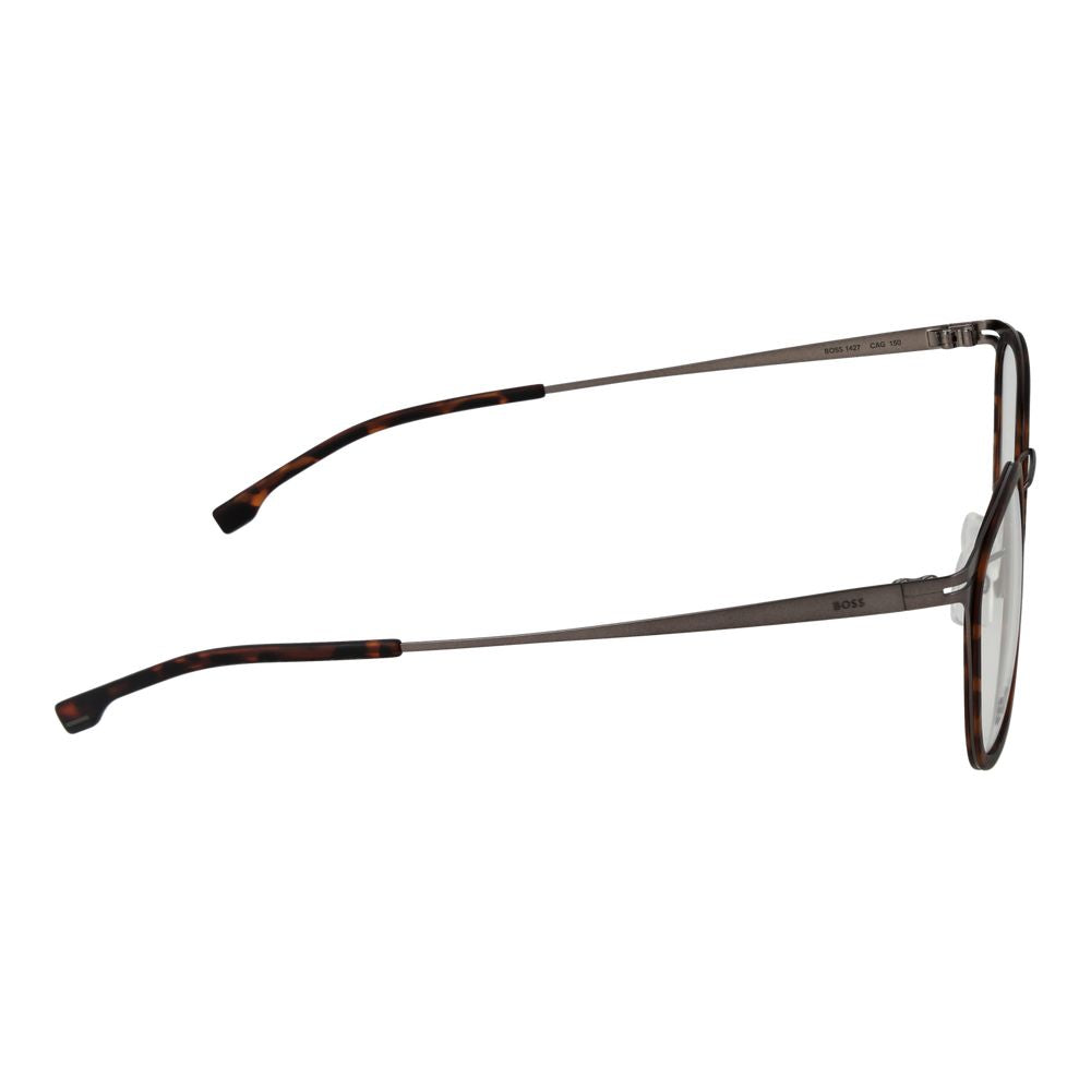 Hugo Boss Braune Edelstahl-Brille (Gestelle)