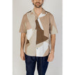 Only & Sons Braunes Kurzarmhemd aus Baumwolle