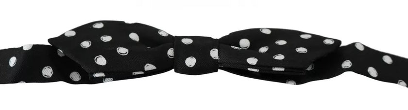 Dolce & Gabbana Schwarze Polka Dots Verstellbare Fliege