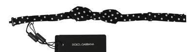 Dolce & Gabbana Schwarze Polka Dots Verstellbare Fliege