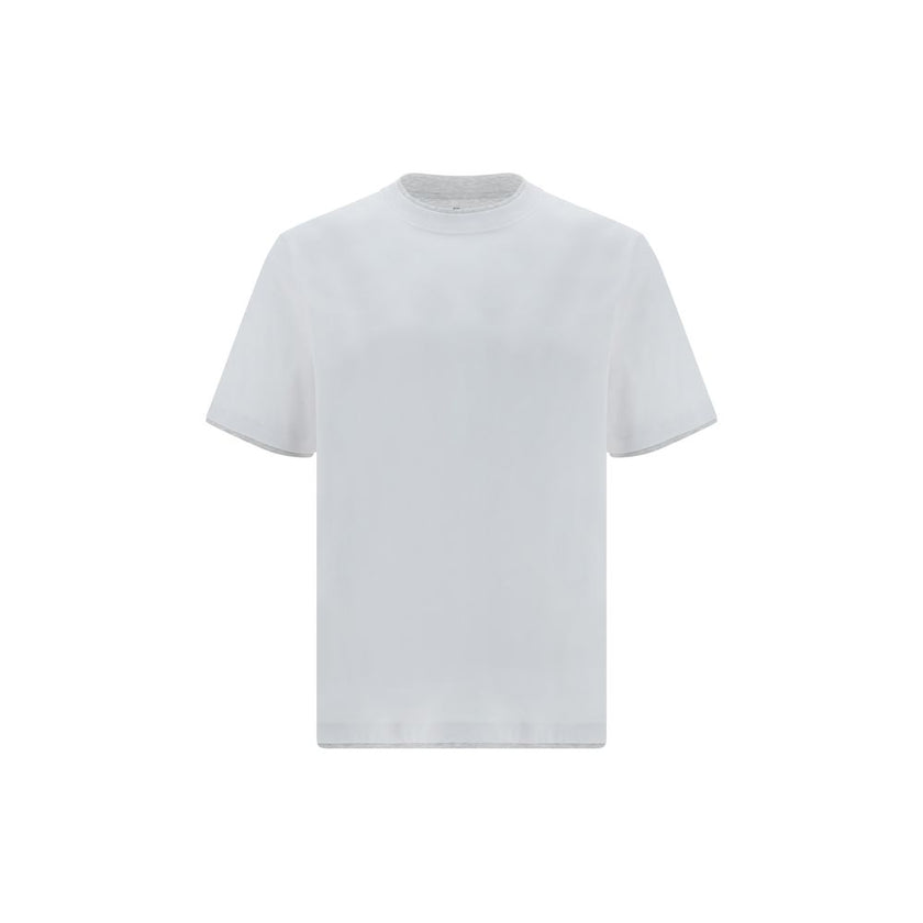 Brunello Cucinelli Weißes Baumwoll-T-Shirt