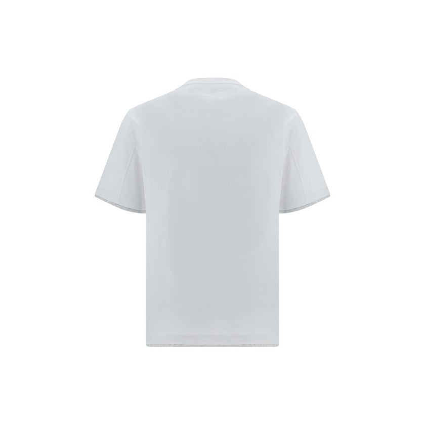 Brunello Cucinelli Weißes Baumwoll-T-Shirt