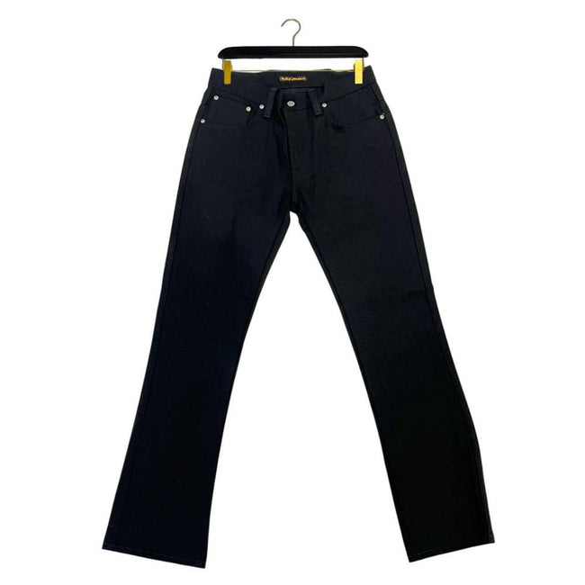Nudie Jeans Schwarze Baumwoll-Jeans aus Denim
