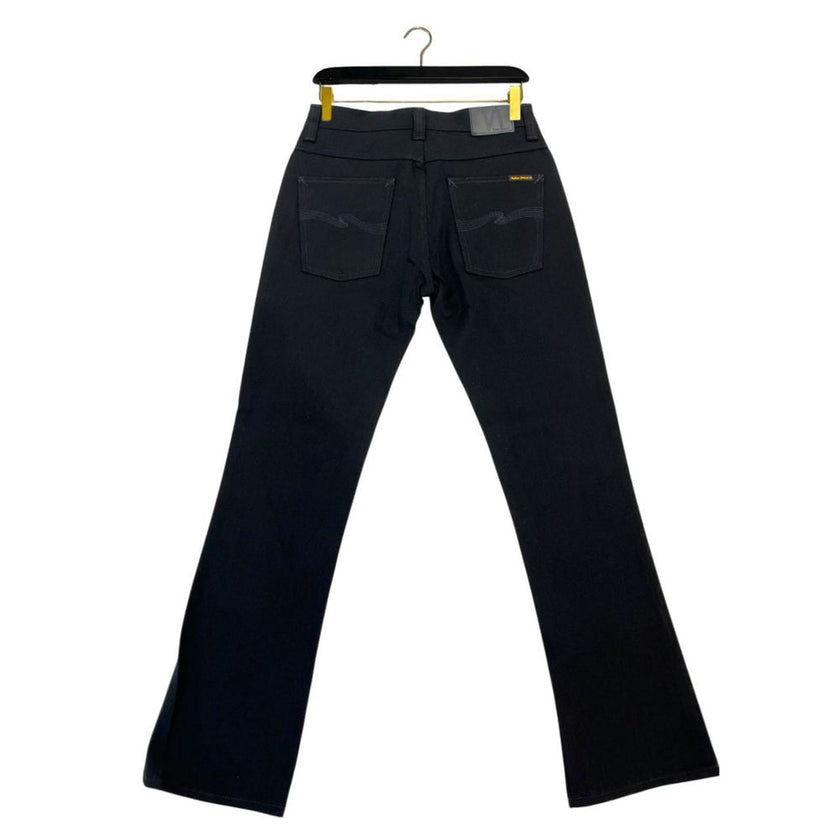 Nudie Jeans Schwarze Baumwoll-Jeans aus Denim