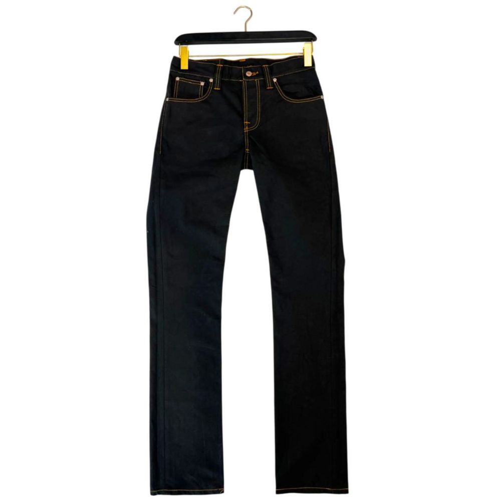 Nudie Jeans Schwarze Baumwoll-Jeans für Herren