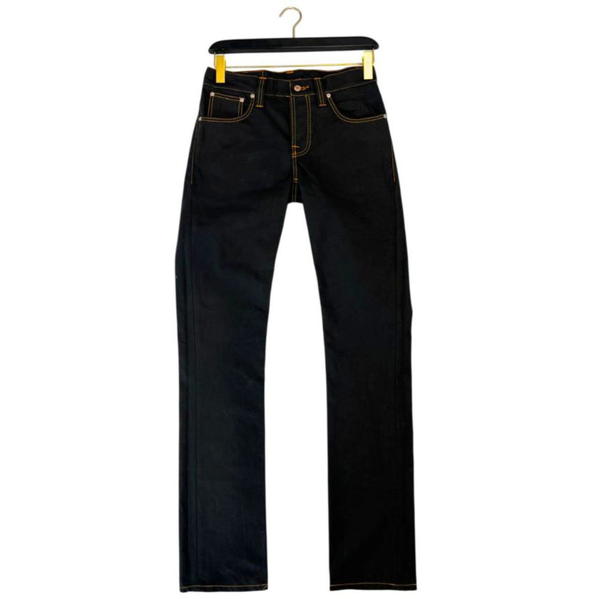 Nudie Jeans Schwarze Baumwoll-Jeans für Herren