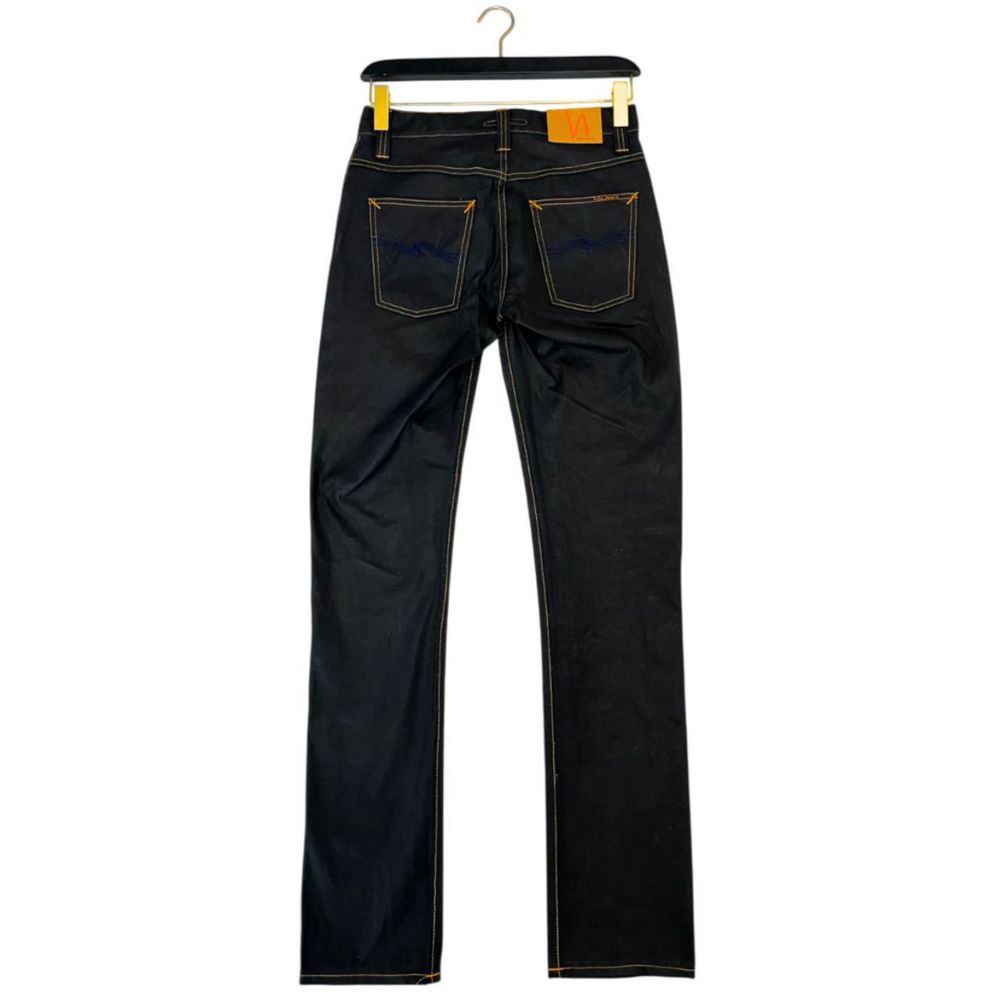 Nudie Jeans Schwarze Baumwoll-Jeans für Herren