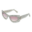 GCDS Silberne Sonnenbrille aus Acetat