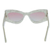 GCDS Silberne Sonnenbrille aus Acetat