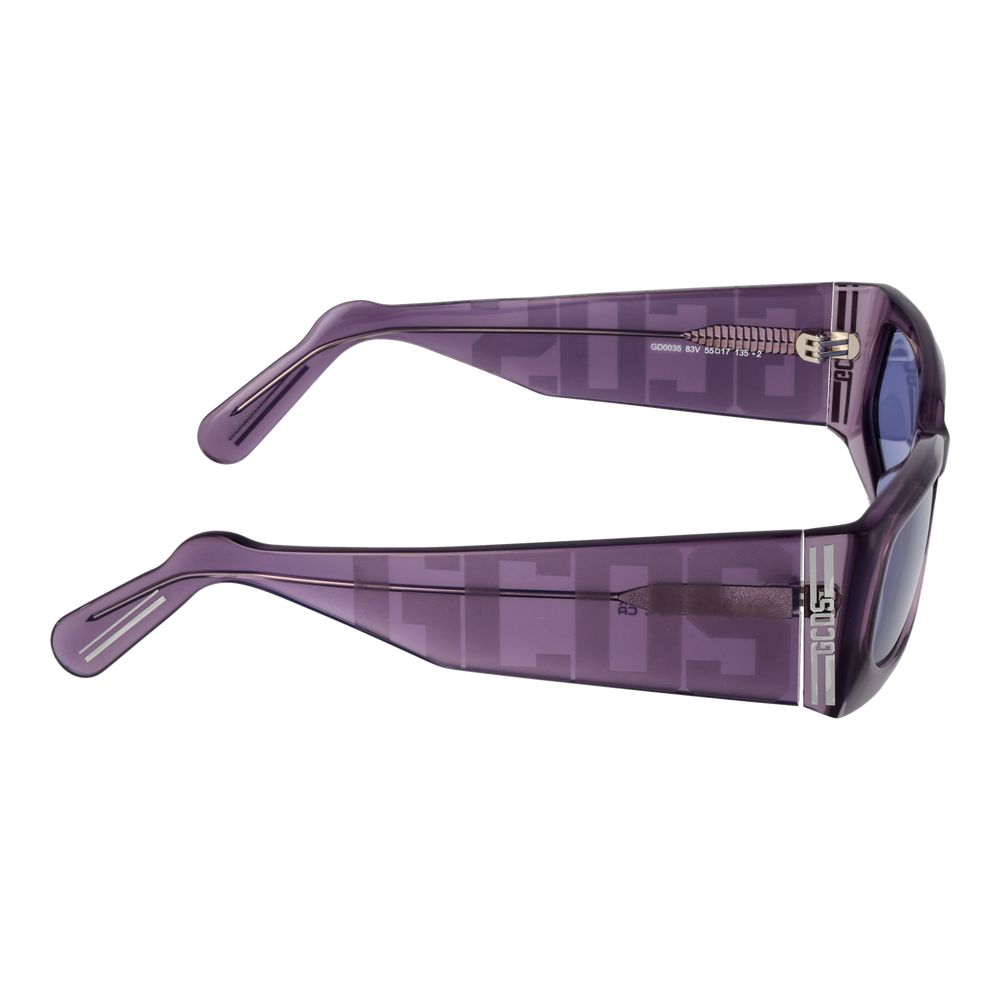 GCDS Sonnenbrille aus violettem Acetat