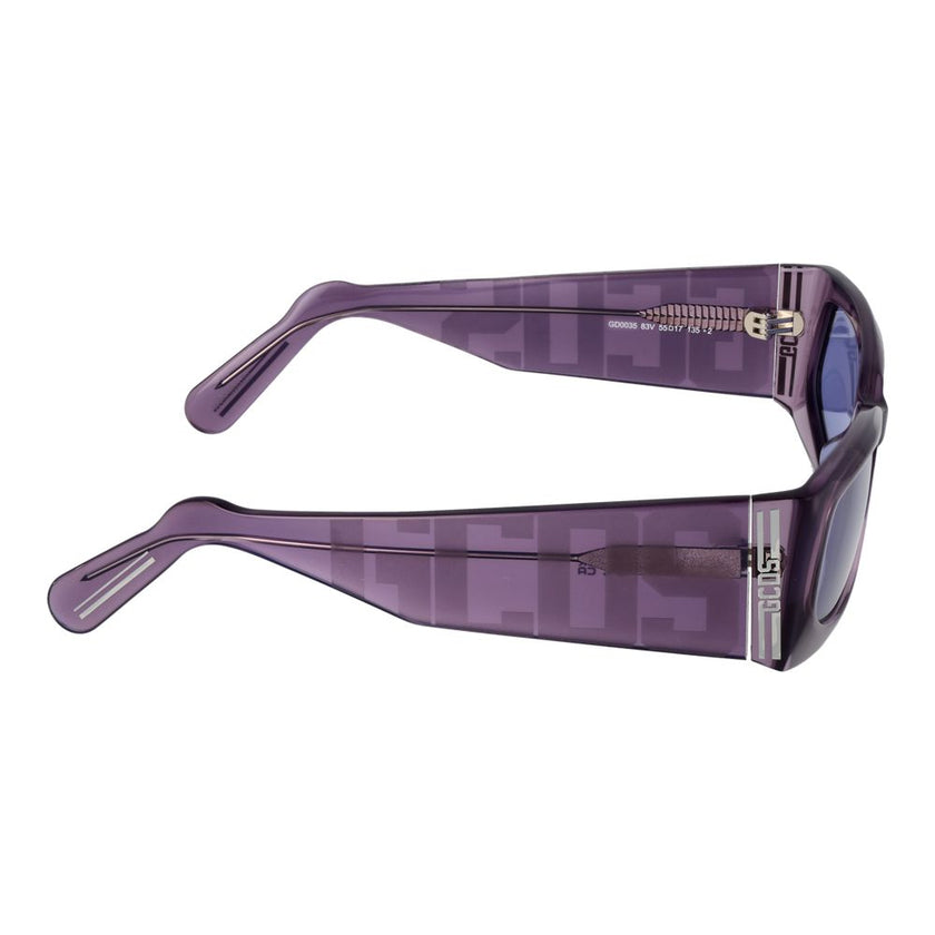 GCDS Sonnenbrille aus violettem Acetat