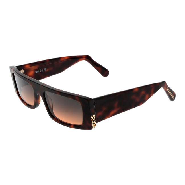 GCDS braune Sonnenbrille aus Acetat